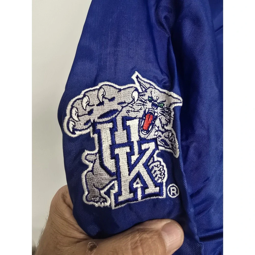 Vintage Kentucky Wildcats Jacket Mens XL NCAA Basketball Starter 90s Nylon Pullo